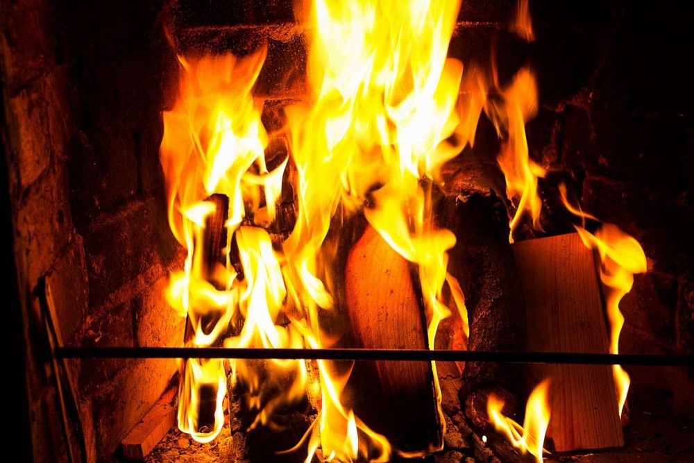 Open firebox and damper area of a masonry fireplace — Pompano Beach, FL
